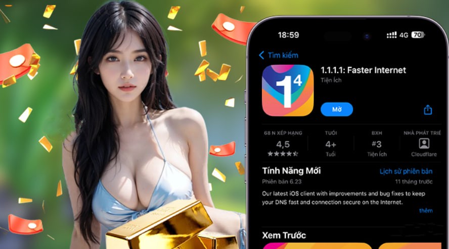 Hình ảnh quảng cáo của okking hiển thị nền tảng và các lợi ích